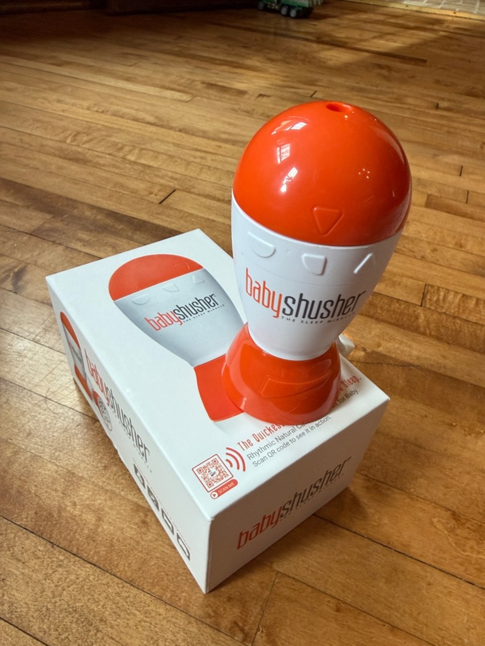 Baby Shusher Orange White Soothing Sleep Sound Machine